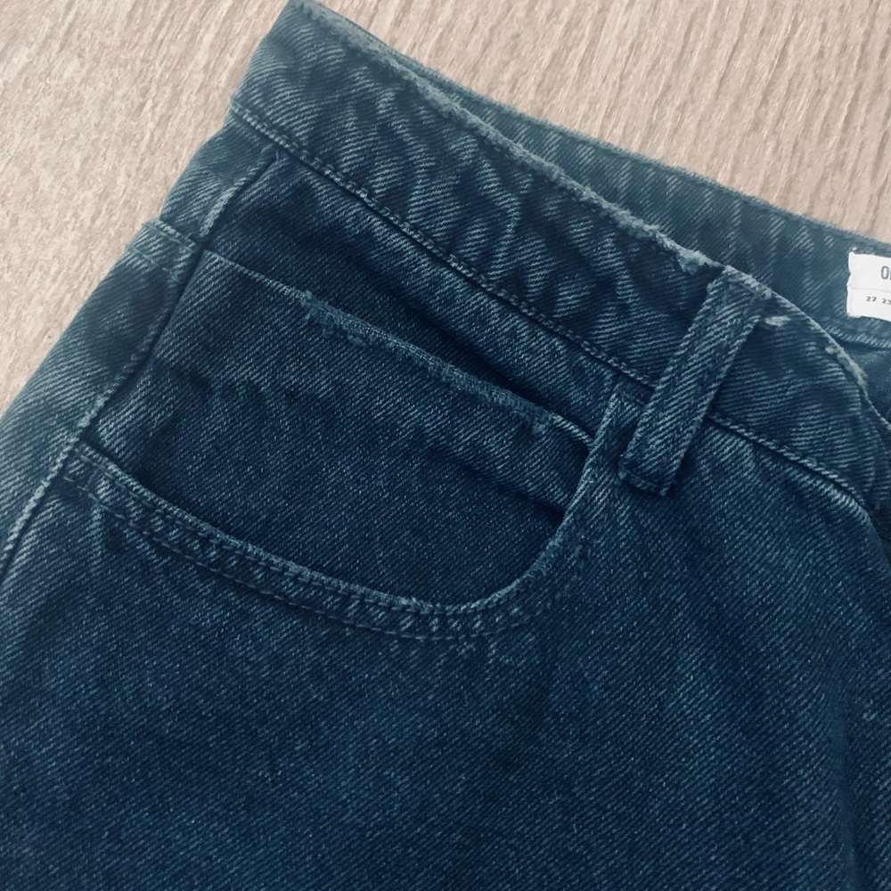 One Teaspoon Kick Flare Crop Raw Frayed Hem Black Oak - Picture 6 of 15
